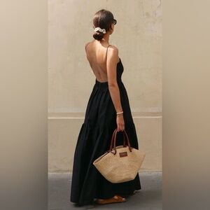 Commense Black Open Back Maxi Dress – Size S (Never Worn) - NWT